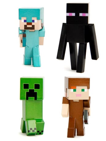 Minecraft MetalFigs 2.5" Mini Figure Four-Pack Gallery Image 2