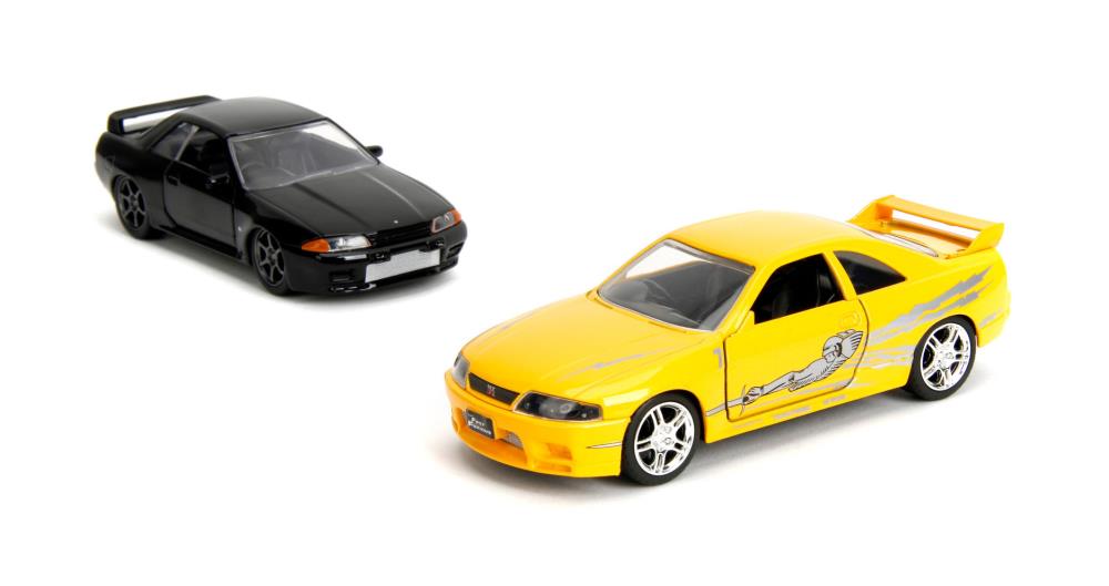 Fast & Furious Legacy Series 1995 Nissan Skyline GT-R (R33) & 1989 Nissan Skyline GT-R (R32) 1/32 Scale Model Two-Pack Gallery Image 4