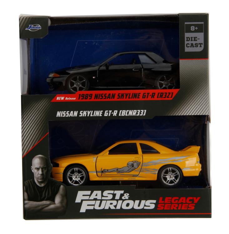 Fast & Furious Legacy Series 1995 Nissan Skyline GT-R (R33) & 1989 Nissan Skyline GT-R (R32) 1/32 Scale Model Two-Pack Gallery Image 6