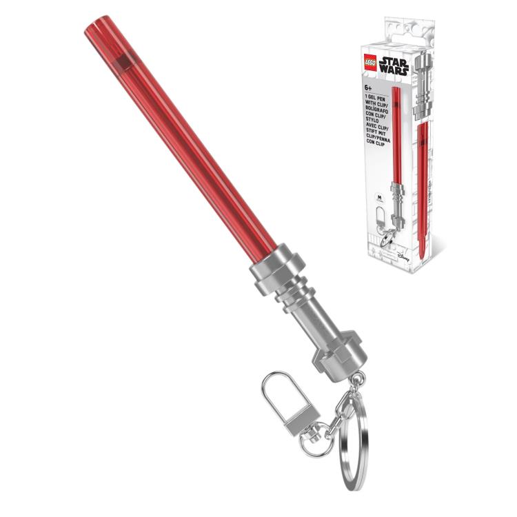 Star Wars LEGO Lightsaber Gel Pen with Clip (Red) Gallery Image 3