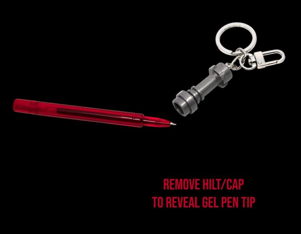 Star Wars LEGO Lightsaber Gel Pen with Clip (Red) Gallery Image 4