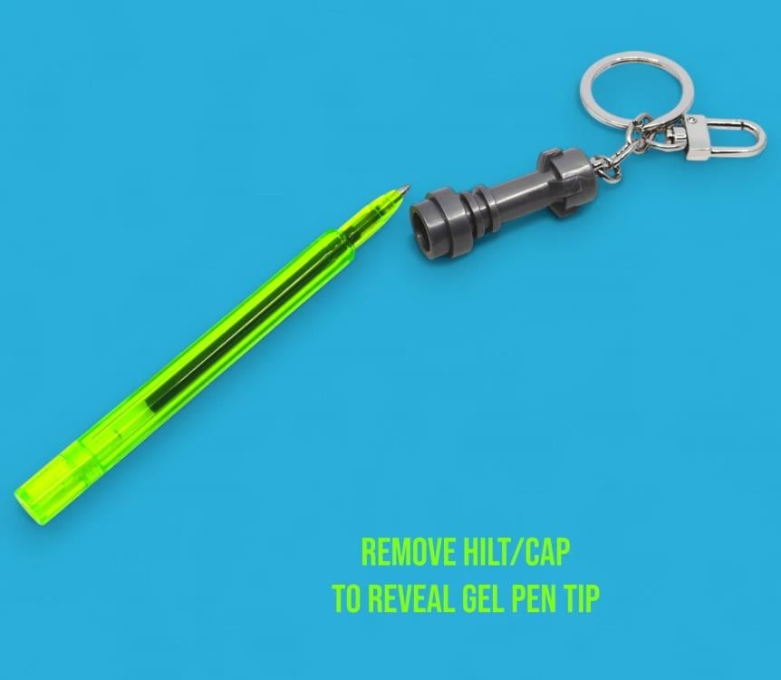 Star Wars LEGO Lightsaber Gel Pen with Clip (Lime) Gallery Image 4