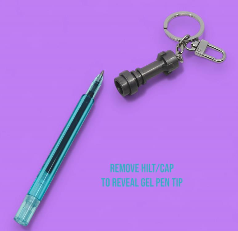 Star Wars LEGO Lightsaber Gel Pen with Clip (Azure) Gallery Image 4
