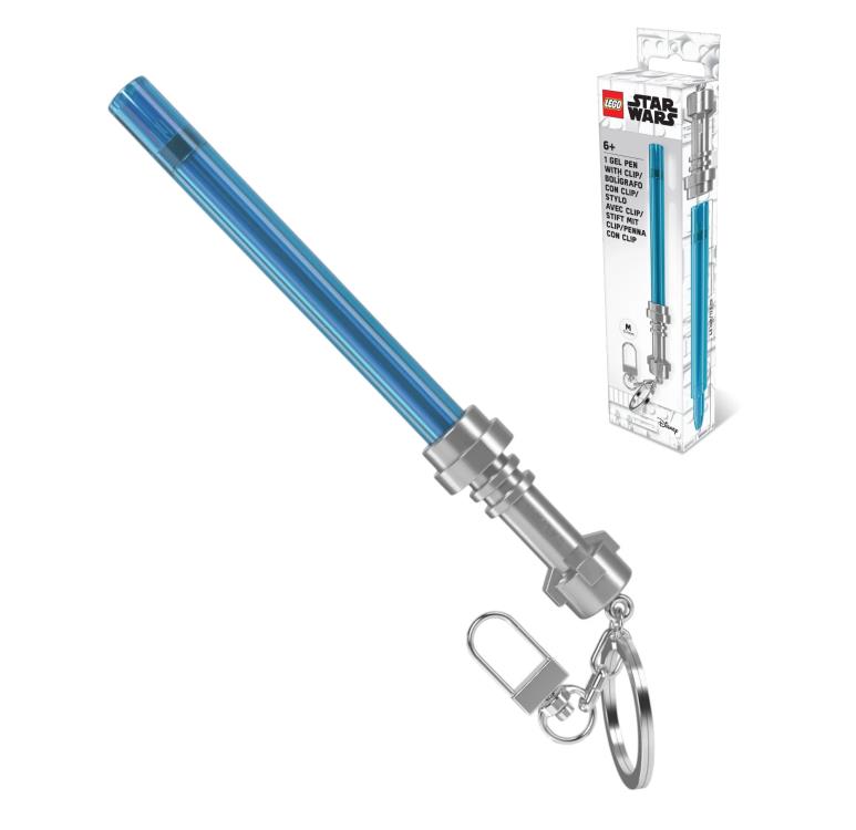 Star Wars LEGO Lightsaber Gel Pen with Clip (Azure) Gallery Image 3