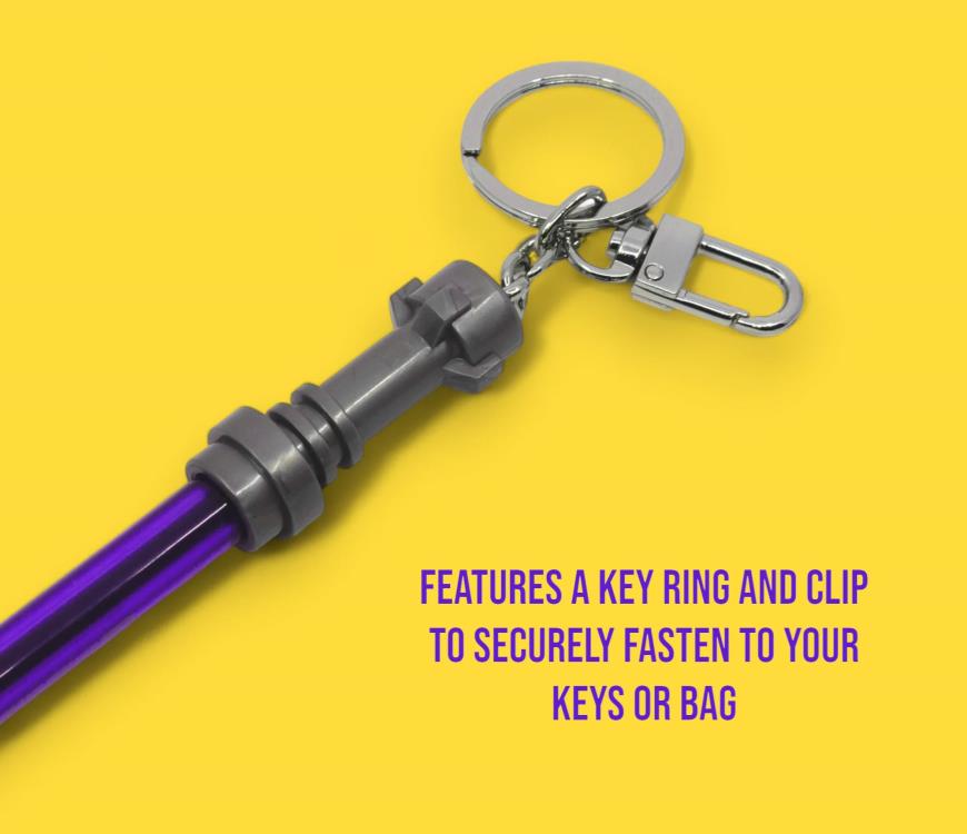 Star Wars LEGO Lightsaber Gel Pen with Clip (Purple) Gallery Image 5