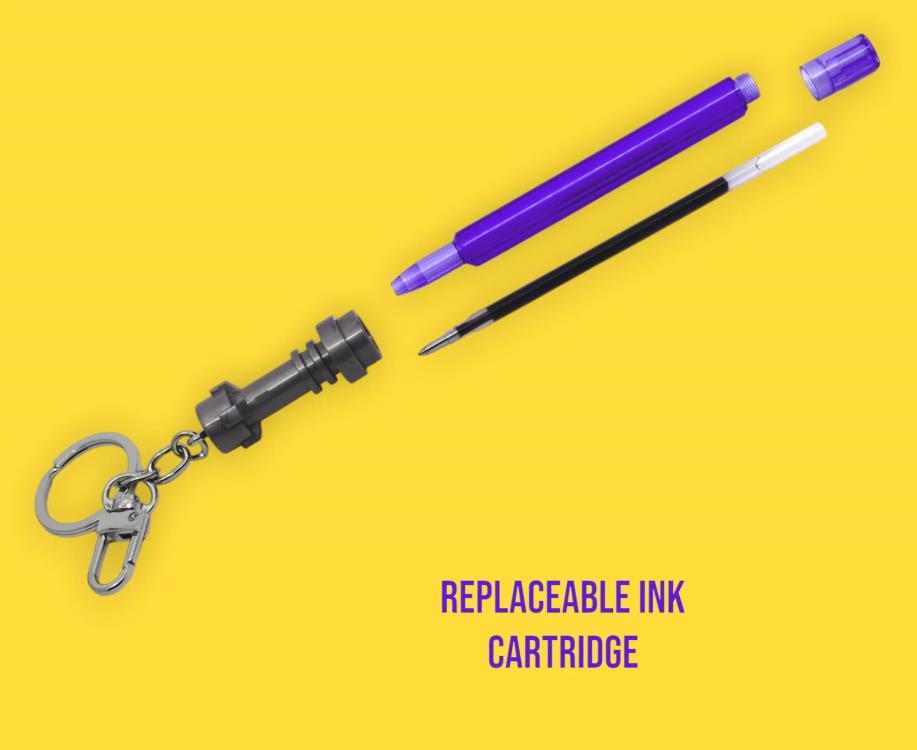 Star Wars LEGO Lightsaber Gel Pen with Clip (Purple) Gallery Image 7
