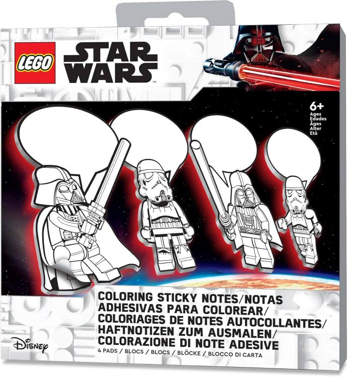 Star Wars LEGO Darth Vader & Stormtrooper Coloring Sticky Notes Gallery Image 8