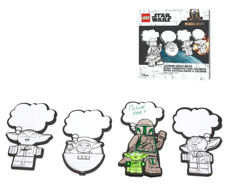 Star Wars: The Mandalorian LEGO Coloring Sticky Notes Gallery Image 3