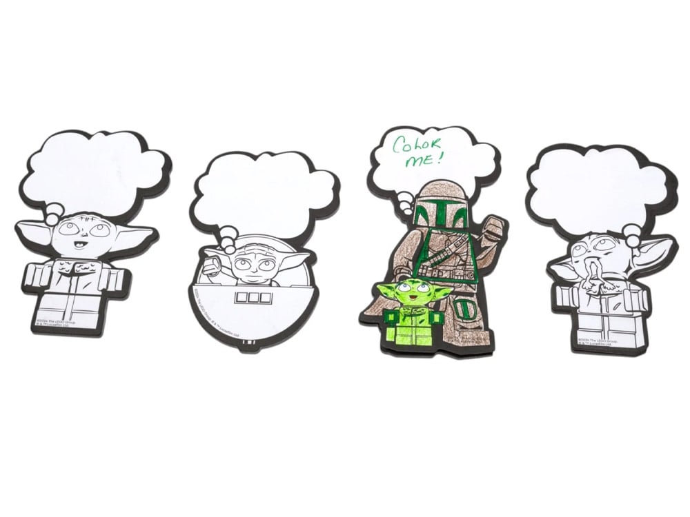 Star Wars: The Mandalorian LEGO Coloring Sticky Notes Gallery Image 1