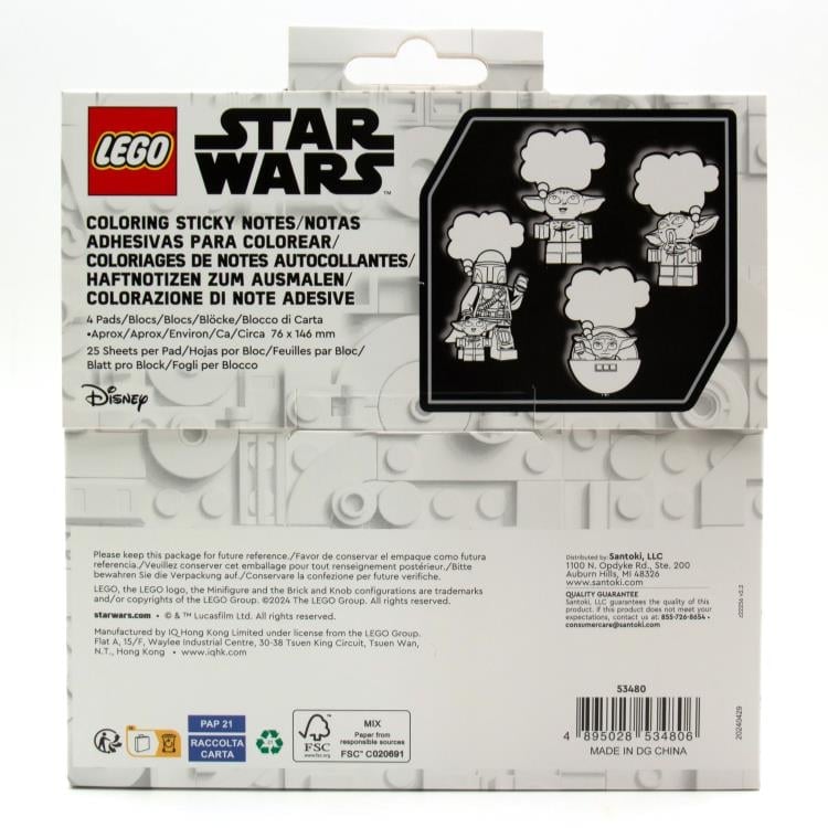 Star Wars: The Mandalorian LEGO Coloring Sticky Notes Gallery Image 9