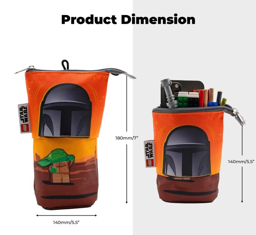 Star Wars: The Mandalorian LEGO The Mandalorian & Grogu Pop Up Pencil Case Gallery Image 7