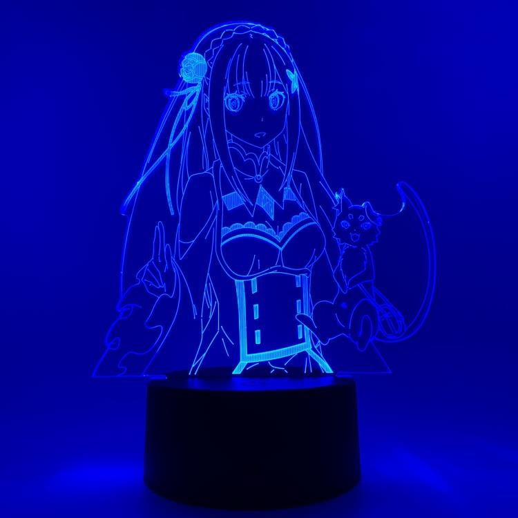 Re:Zero Starting Life in Another World Emilia & Puck Otaku Lamp Gallery Image 16