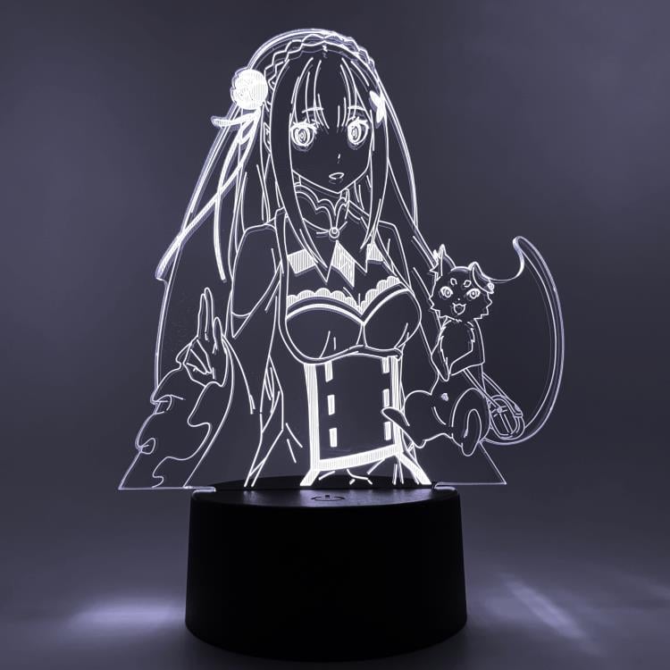 Re:Zero Starting Life in Another World Emilia & Puck Otaku Lamp Gallery Image 15