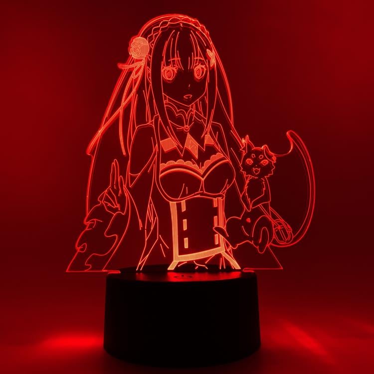 Re:Zero Starting Life in Another World Emilia & Puck Otaku Lamp Gallery Image 18