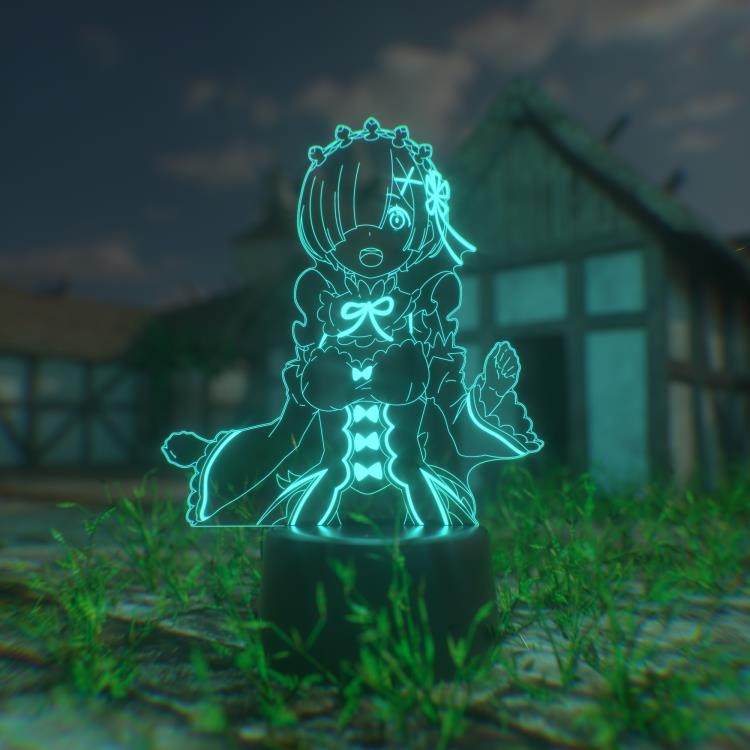 Re:Zero Starting Life in Another World Rem Otaku Lamp