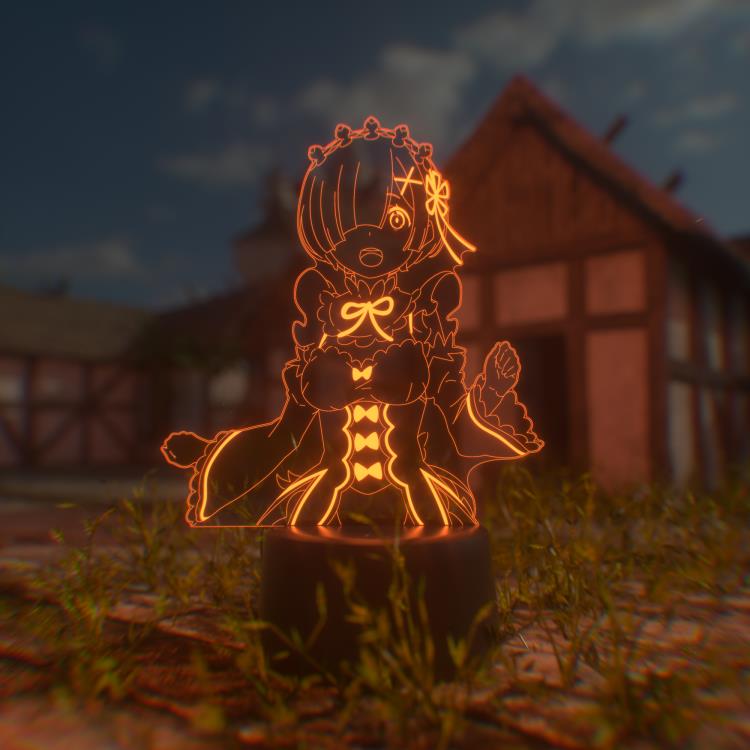 Re:Zero Starting Life in Another World Rem Otaku Lamp