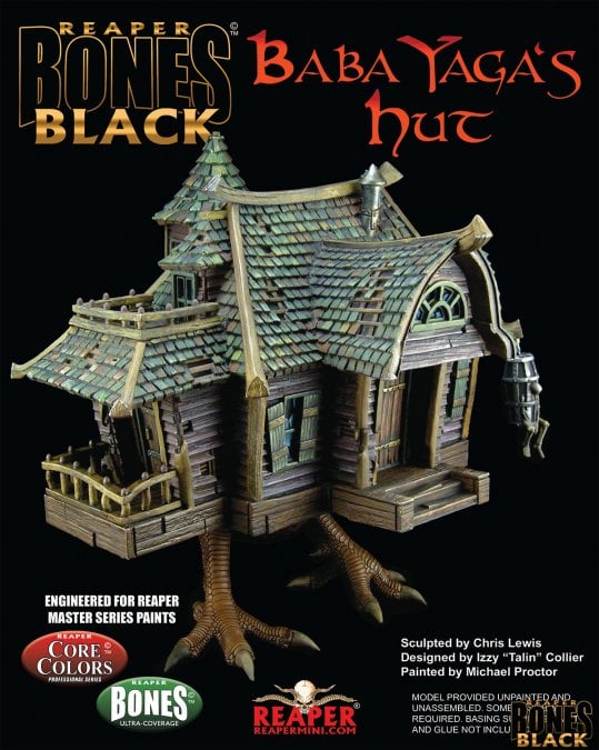 Reaper Bones Black Baba Yaga's Hut Deluxe Boxed Set Miniature Gallery Image 4