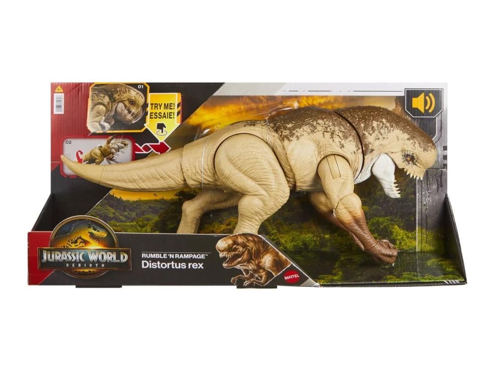 Jurassic World Rebirth Rumble 'N Rampage Distortus Rex Action Figure Gallery Image 8