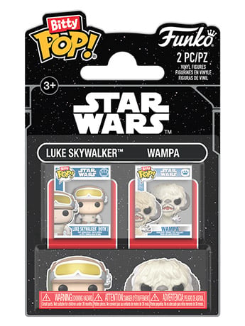 Star Wars Bitty Pop! Luke Skywalker (Hoth) & Wampa Two-Pack Gallery Image 2