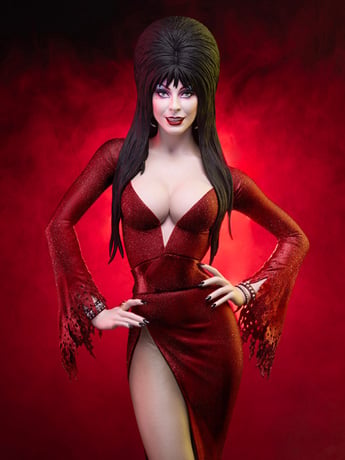strapless open back dress Elvira Mistress of the Dark 8 Inch Action Figure Clothed Series