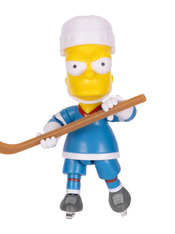 The Simpsons Bart Simpson (Hockey) 5-Inch Scale Action Figure Gallery Image 2