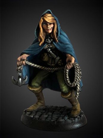 Reaper Bones Black Daschelle, Female Rogue Miniature Gallery Image 2