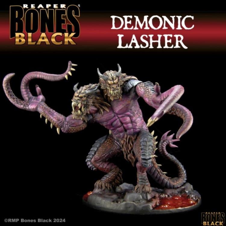 Reaper Bones Black Demonic Lasher Miniature Gallery Image 3
