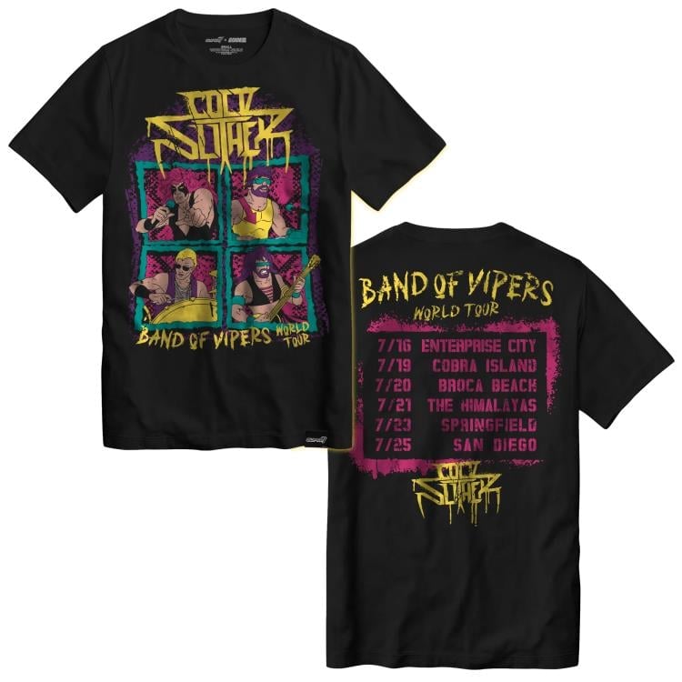 G.I. Joe Cold Slither Tour (Front and Back) T-Shirt Gallery Image 3