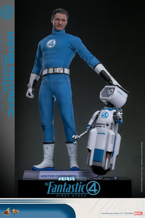 The Fantastic Four: First Steps MMS822 Mister Fantastic and H.E.R.B.I.E. 1/6th Scale Collectible Figure Set Gallery Image 4