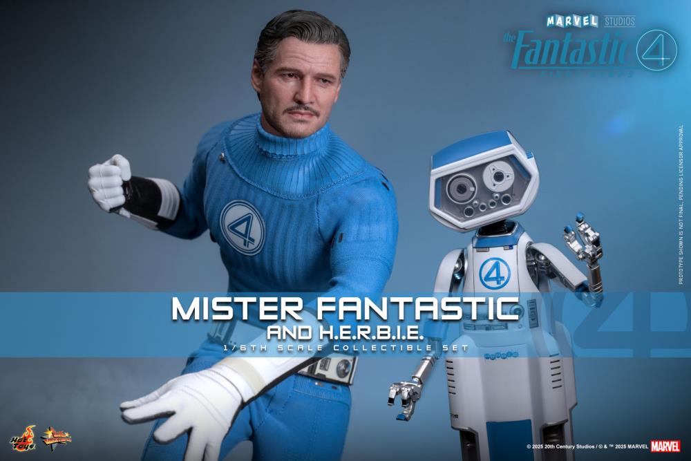 The Fantastic Four: First Steps MMS822 Mister Fantastic and H.E.R.B.I.E. 1/6th Scale Collectible Figure Set Gallery Image 3