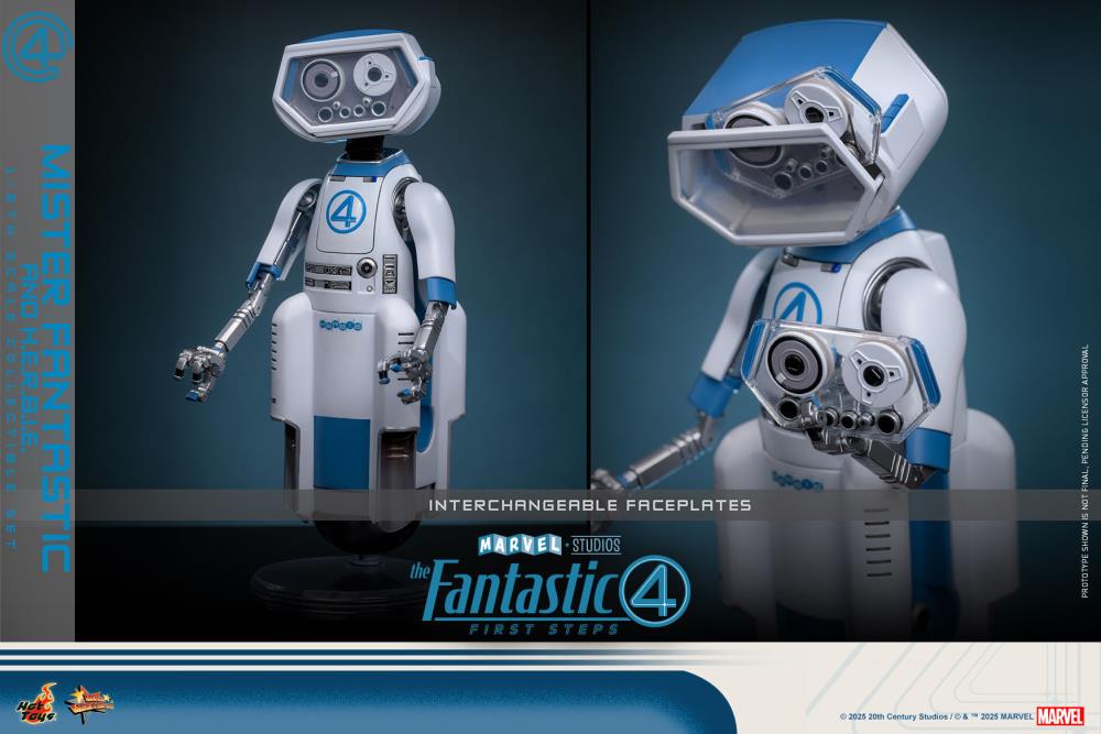 The Fantastic Four: First Steps MMS822 Mister Fantastic and H.E.R.B.I.E. 1/6th Scale Collectible Figure Set Gallery Image 6