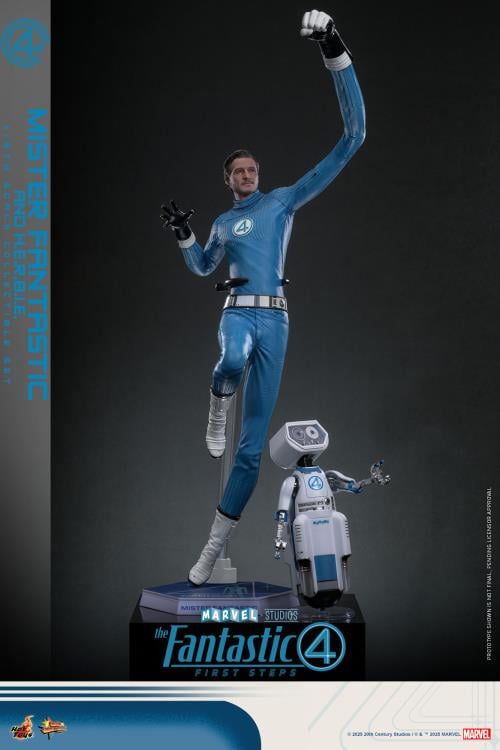 The Fantastic Four: First Steps MMS822 Mister Fantastic and H.E.R.B.I.E. 1/6th Scale Collectible Figure Set Gallery Image 5