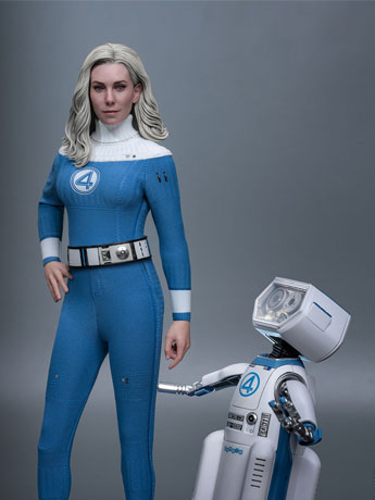 The Fantastic Four: First Steps MMS824 Invisible Woman and H.E.R.B.I.E. 1/6th Scale Collectible Figure Set Gallery Image 2