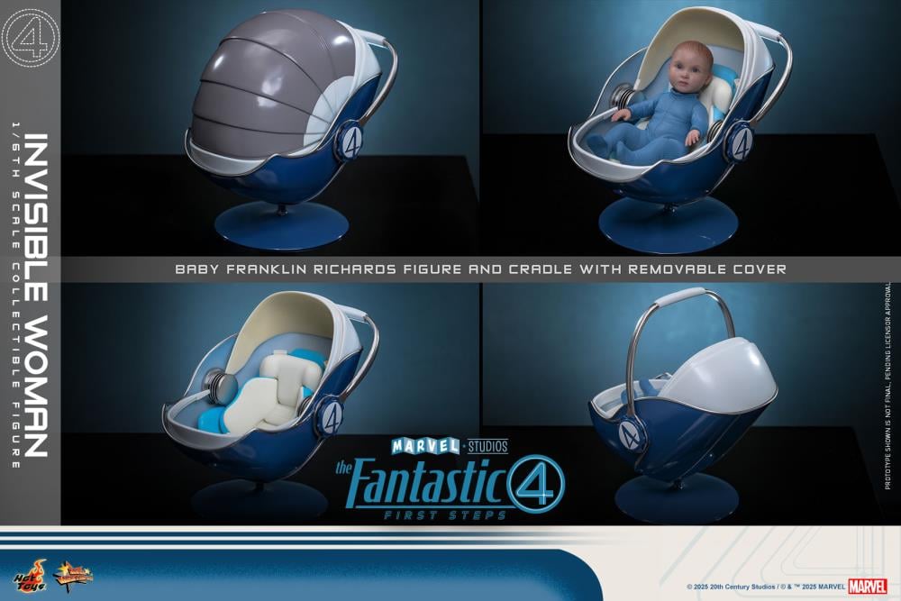 The Fantastic Four: First Steps MMS824 Invisible Woman and H.E.R.B.I.E. 1/6th Scale Collectible Figure Set Gallery Image 18