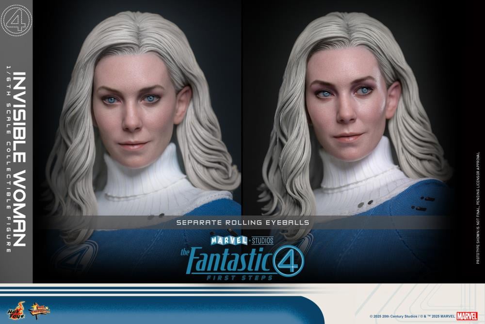 The Fantastic Four: First Steps MMS824 Invisible Woman and H.E.R.B.I.E. 1/6th Scale Collectible Figure Set Gallery Image 17