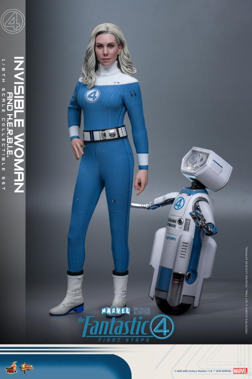 The Fantastic Four: First Steps MMS824 Invisible Woman and H.E.R.B.I.E. 1/6th Scale Collectible Figure Set Gallery Image 4