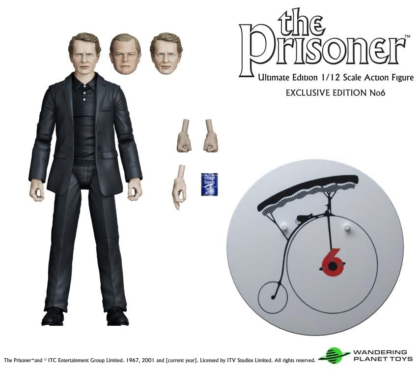 The Prisoner Number 6 Ultimate Edition 1/12 Scale BBTS Exclusive Action Figure Gallery Image 4