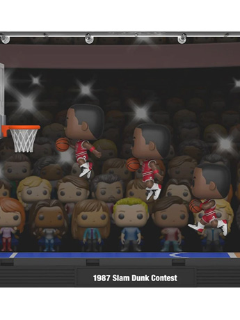 Chicago Bulls Pop! Moment #209 Deluxe Michael Jordan (1987 Dunk