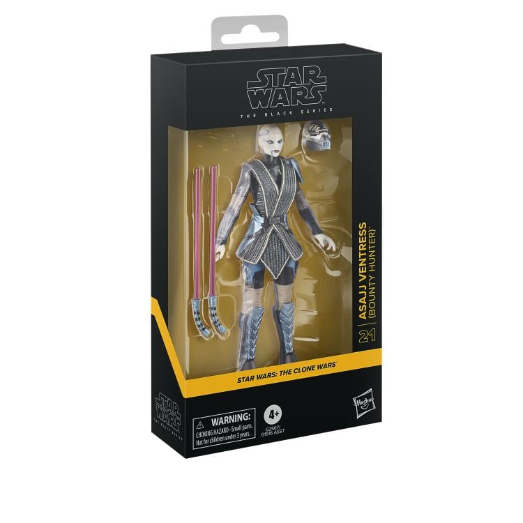 Star Wars: The Black Series Asajj Ventress (Bounty Hunter) (The Clone Wars) Action Figure Gallery Image 14