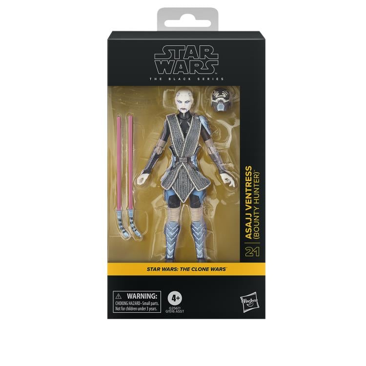 Star Wars: The Black Series Asajj Ventress (Bounty Hunter) (The Clone Wars) Action Figure Gallery Image 12