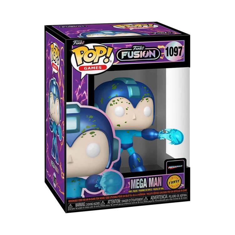 Funko Fusion Pop! Games #1097 Mega Man (Chase) Gallery Image 4