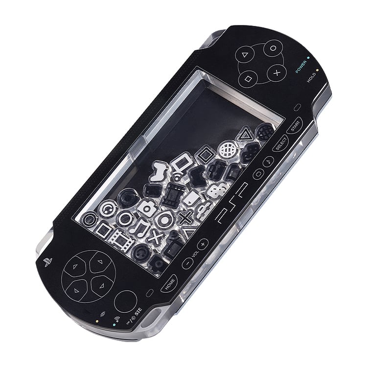 PSP (PlayStation Portable) Rattle Acrylic Standee (Black Ver.) Gallery Image 4