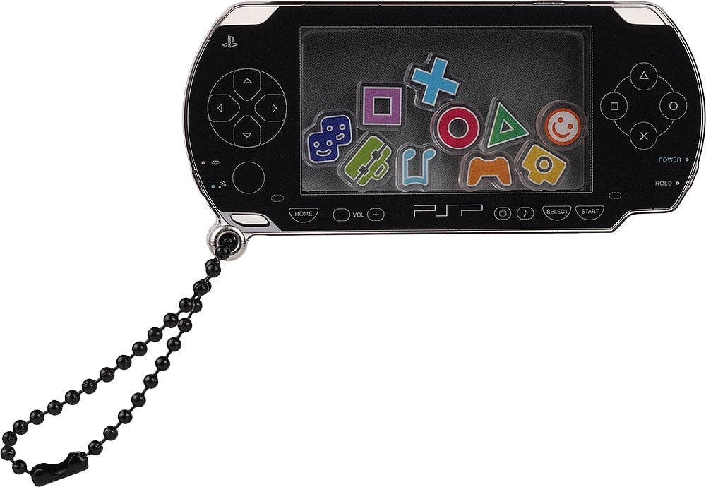 PSP (PlayStation Portable) Rattle Acrylic Keychain (Black Ver.)