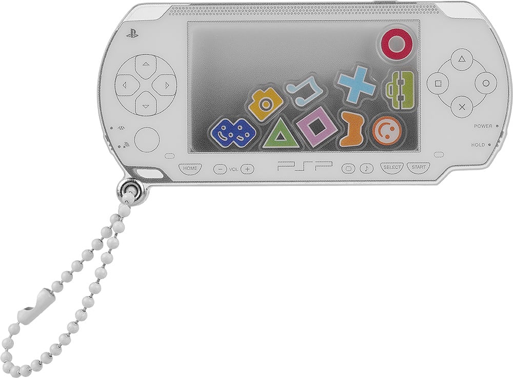 PSP (PlayStation Portable) Rattle Acrylic Keychain (White Ver.)