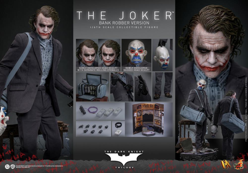 The Dark Knight DX50 The Joker (Bank Robber Ver.) 1/6th Scale Collectible Figure Gallery Image 22