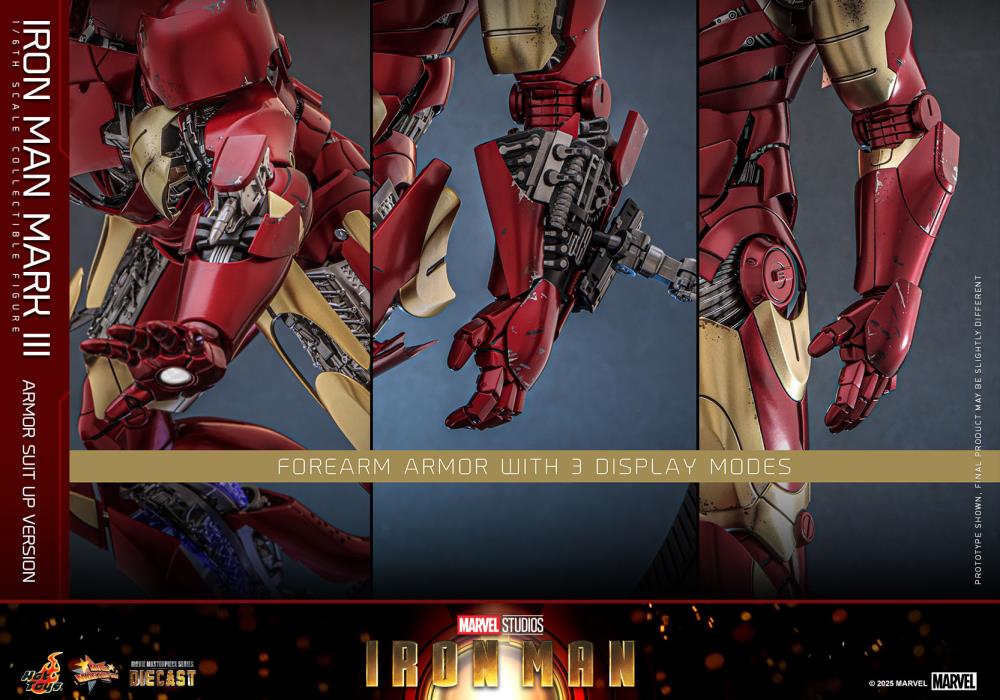 Marvel MMS825 Iron Man Mark III (Armor Suit Up Ver.) 1/6th Scale Collectible Figure Gallery Image 19