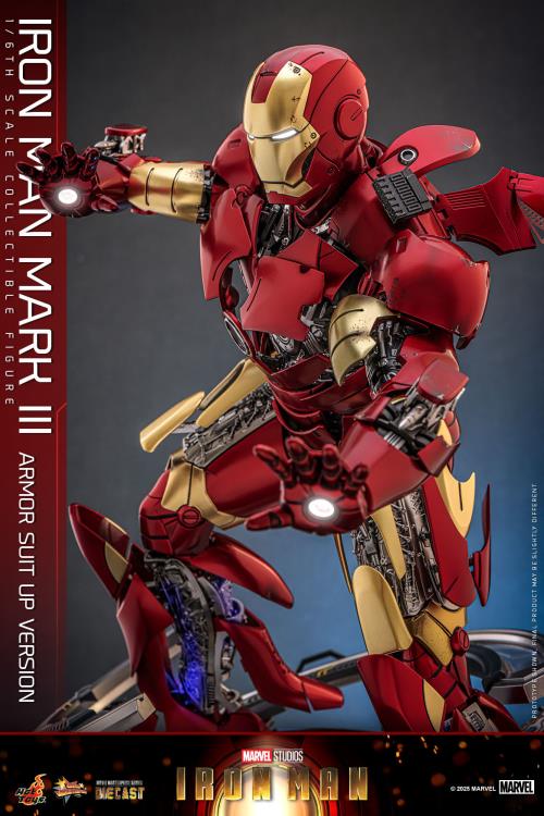 Marvel MMS825 Iron Man Mark III (Armor Suit Up Ver.) 1/6th Scale Collectible Figure Gallery Image 14