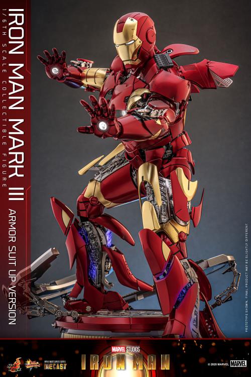 Marvel MMS825 Iron Man Mark III (Armor Suit Up Ver.) 1/6th Scale Collectible Figure Gallery Image 8