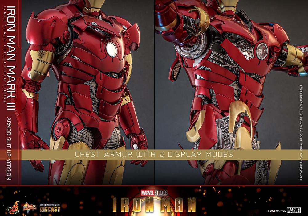 Marvel MMS825 Iron Man Mark III (Armor Suit Up Ver.) 1/6th Scale Collectible Figure Gallery Image 17