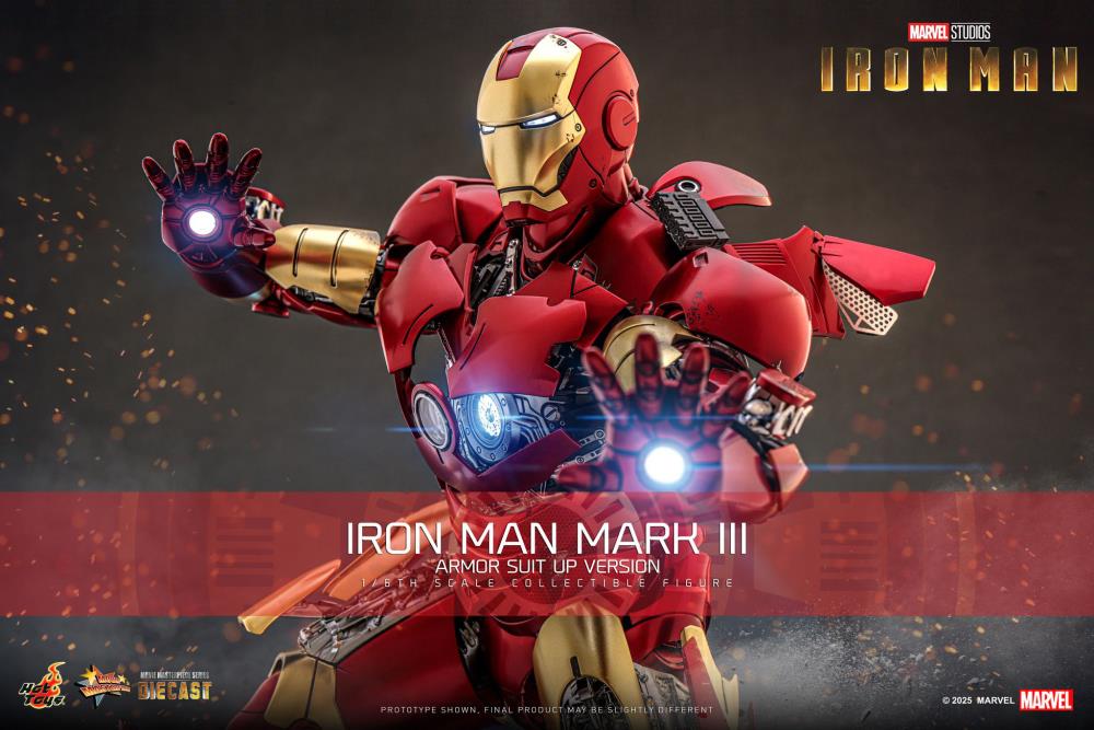Marvel MMS825 Iron Man Mark III (Armor Suit Up Ver.) 1/6th Scale Collectible Figure Gallery Image 3